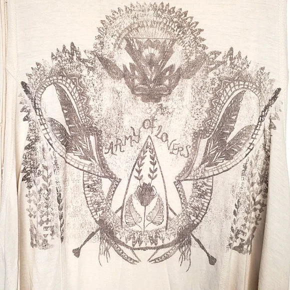 23) ANTHROPOLOGIE WE THE FREE "Army of Lovers" Festival Sz. XS - Picture 3 of 6